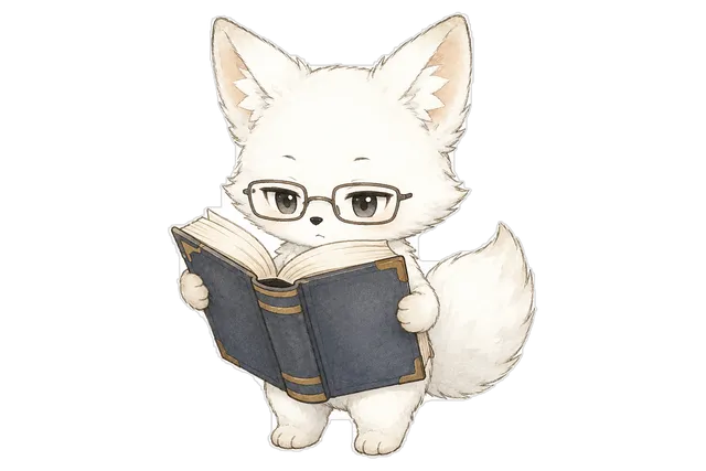 辞書持ちギツネ