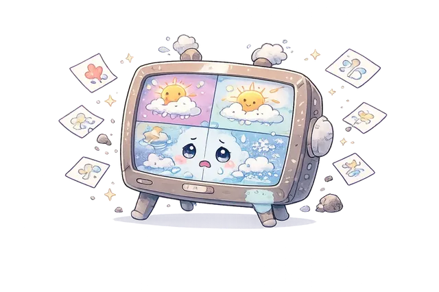 天気予報ぜんぶバラバラバグ